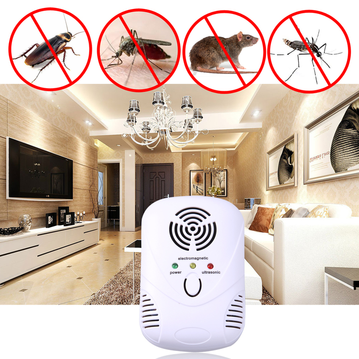 Electronic Ultrasonic  Killer Mouse Cockroach Trap Mosquito Repeller Insect Rats Spiders Control