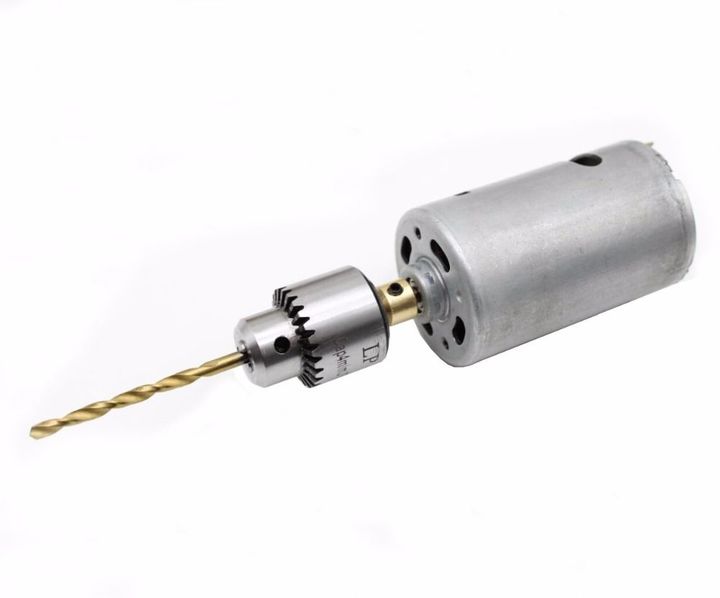 Micro Motor Drill Chucks Clamping 0.3-4mm W / Key &amp; 3.17mm 1/8 "Shaft Connecting Rod