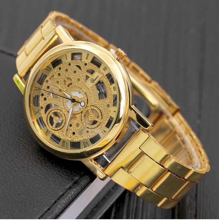 Fashion watchs men Non-mechanical Hollow Stainless Quartz Watch for smartwatch Stainless Steel Case