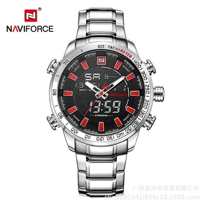 NAVIFORCE Mens Quartz Analog Watch Luxury Fashion Sport Wristwatch Waterproof Stainless Male Watches