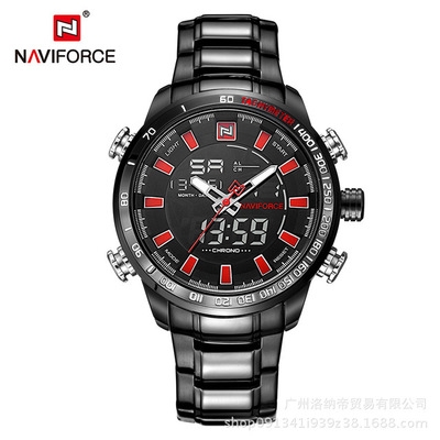 NAVIFORCE Mens Quartz Analog Watch Luxury Fashion Sport Wristwatch Waterproof Stainless Male Watches
