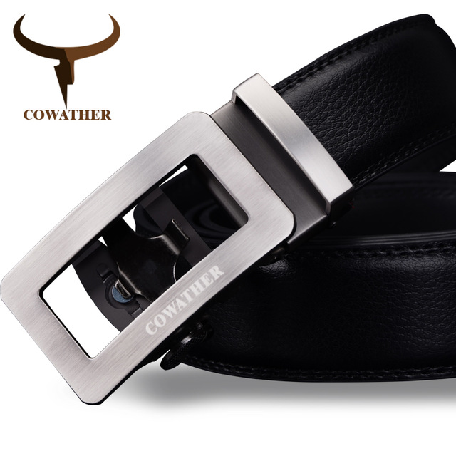 Luxury Cow Genuine Leather Male Strap Automatic Buckle Belt Newest Fashion Design Original Brand