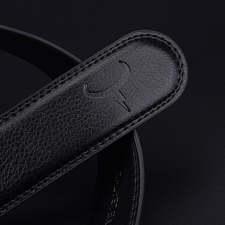 Men's Fashion 100% Cow Genuine Leather Belts Automatic Buckle Strap Male Original Brand