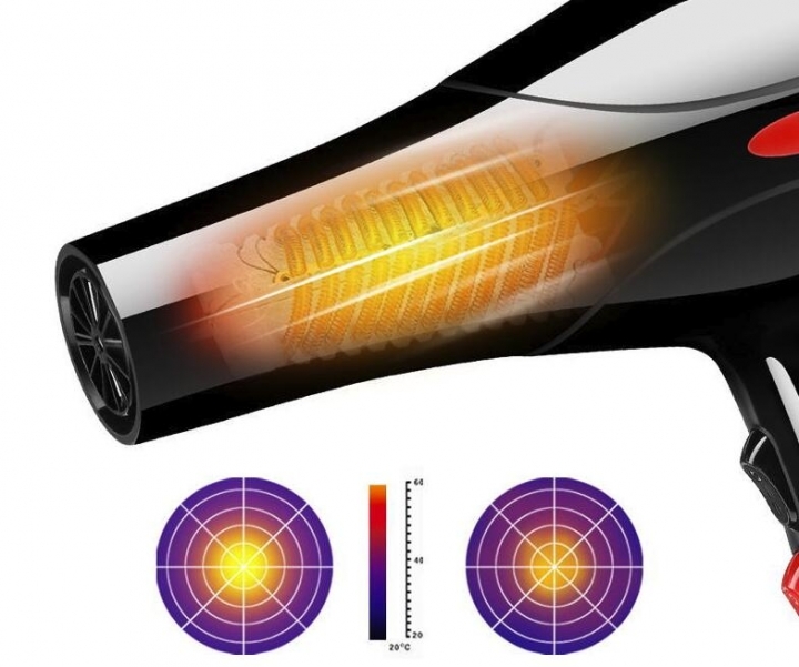 2000W Hair Dryer Professional Blow Hairdryer Low Noise Hot And Cold Wind Styling Tools