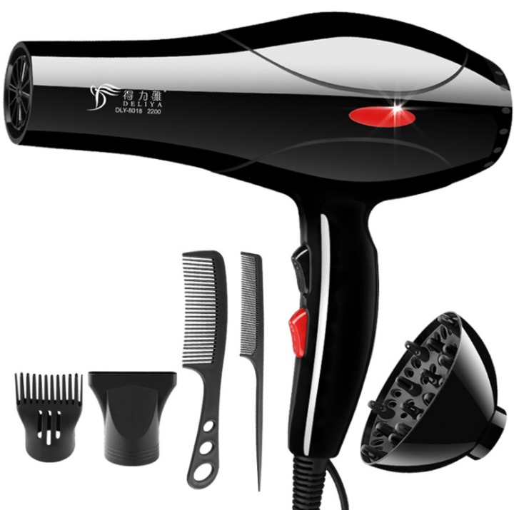 2000W Hair Dryer Professional Blow Hairdryer Low Noise Hot And Cold Wind Styling Tools