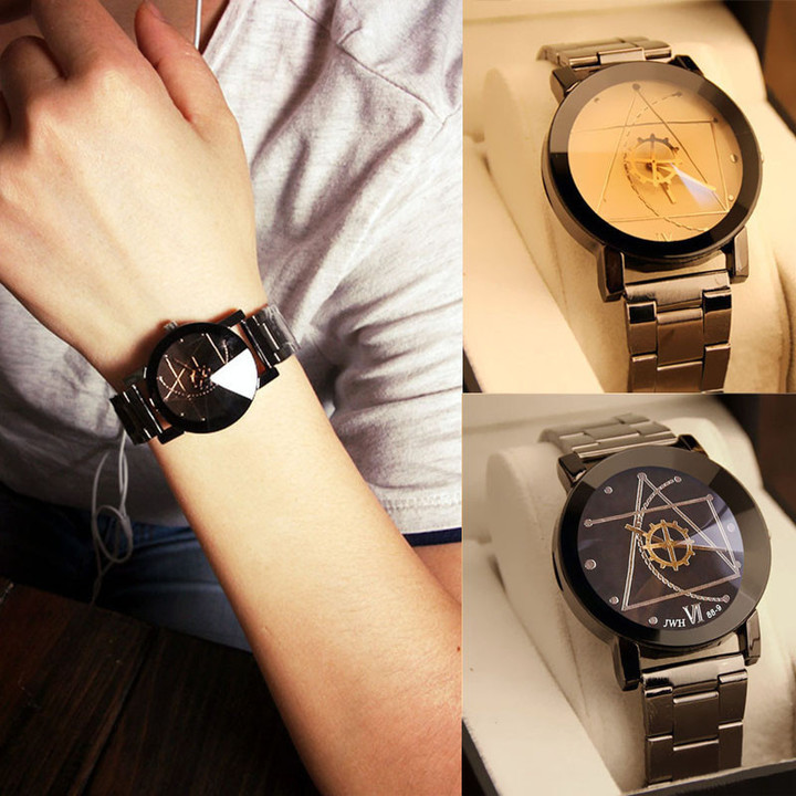 Luxury SMART Watch Fashion Stainless Steel Watch for Man Quartz Analog Wrist Watch Orologio Uomo
