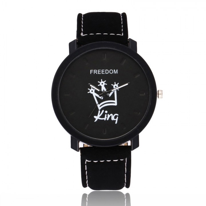 2 pcs /Couples Watch King/Queen Lovers Casual Quartz Watch Couple's Gift smart watchs