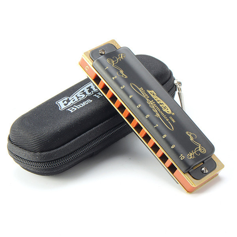 10 Hole Diatonic Blues Harmonica Armonicas Mouth Ogan Woodwind Musical Instrument Melodica