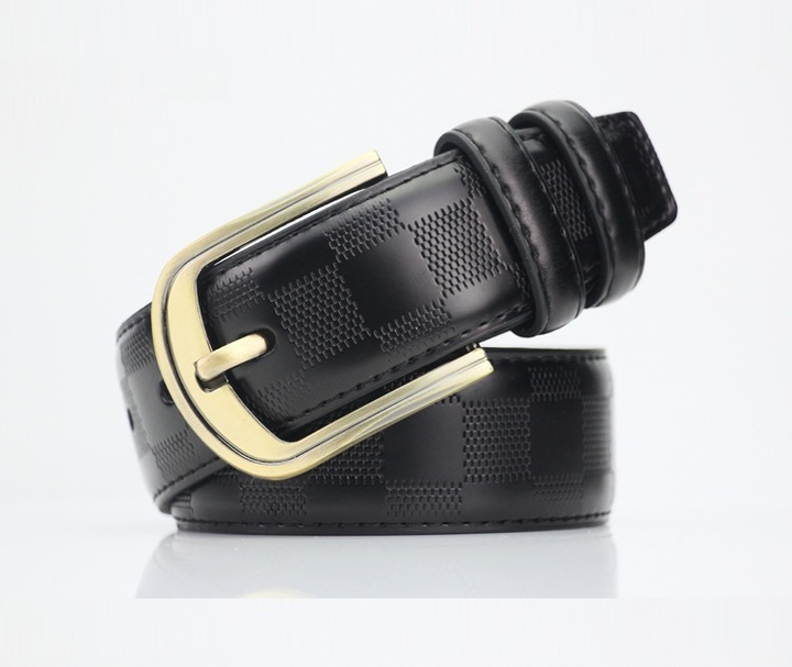 High Quality Luxury Cow Genuine Fashion Men`s Belts Strap Pin Buckle Cinto Masculino