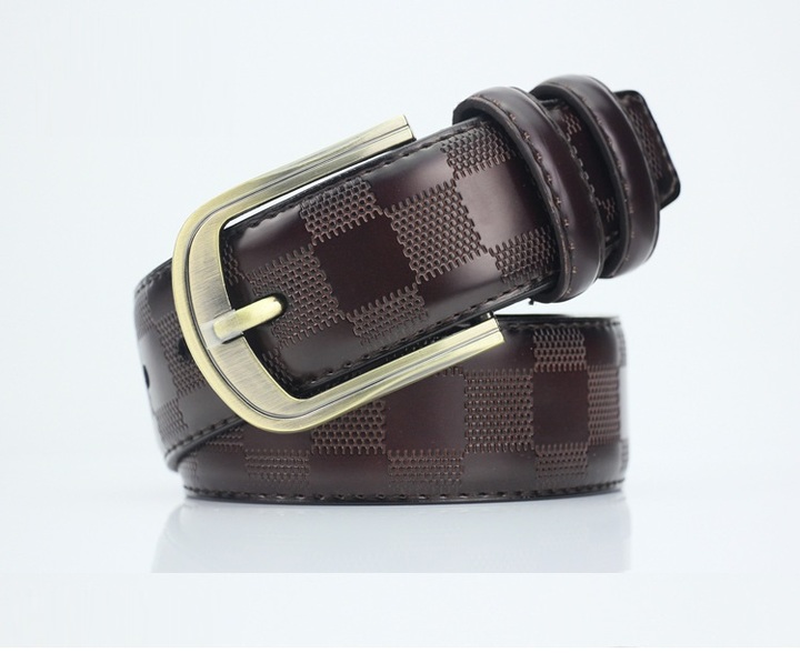 High Quality Luxury Cow Genuine Fashion Men`s Belts Strap Pin Buckle Cinto Masculino