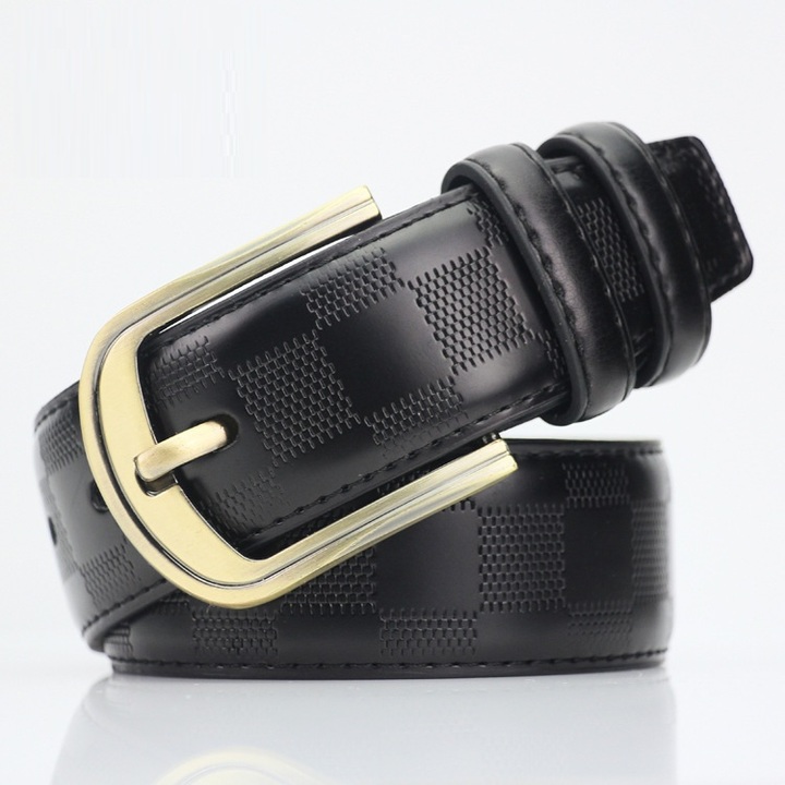 High Quality Luxury Cow Genuine Fashion Men`s Belts Strap Pin Buckle Cinto Masculino