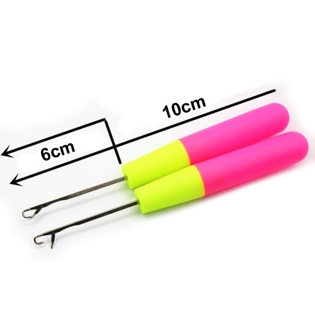 10PCS Plastic Handle Crochet Hair Needle Wig Tools Removable Crochet Needle Hair Braiding Hook