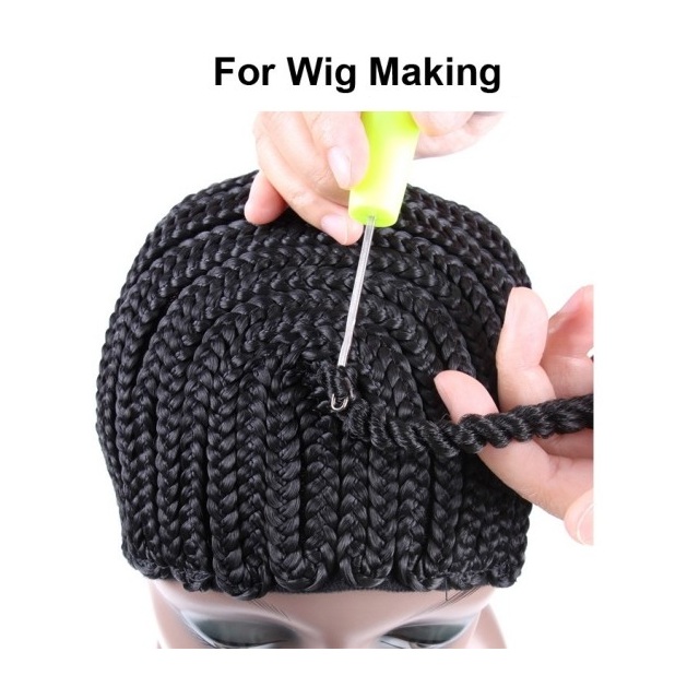 10PCS Plastic Handle Crochet Hair Needle Wig Tools Removable Crochet Needle Hair Braiding Hook