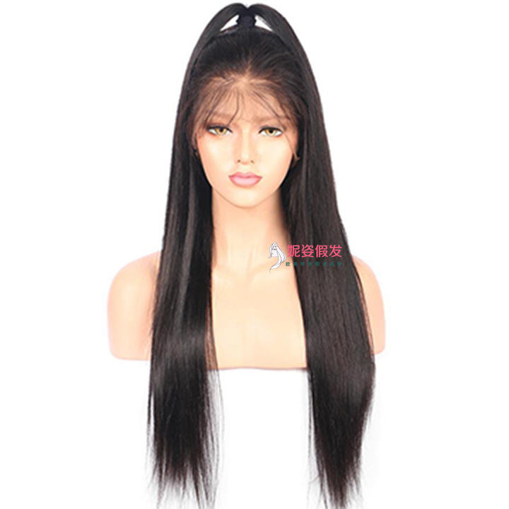 Queenlike Products Human Hair Wigs Weave High Quality Non Remy Brazilian Straight Hair Black 26inch