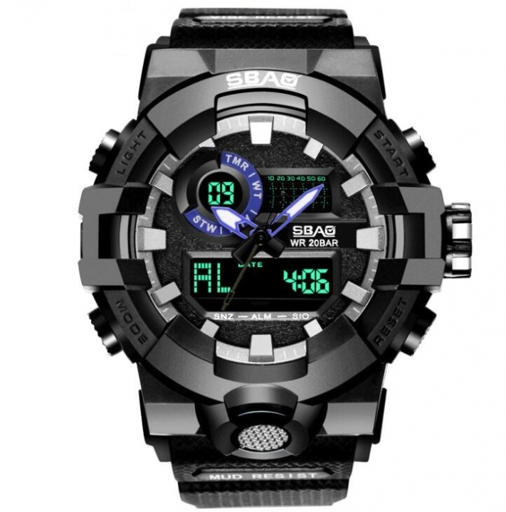 M&amp;J Curren Quartz Black Vogue Business Military Man Men's Watches 3ATM Waterproof Sport Watch