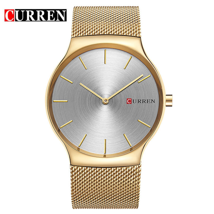 CURREN 2022 New Black Rose Gold Luxury Brand Analog Sports Wristwatch Quartz Business Watch Men