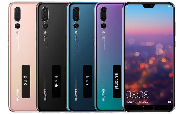Refurbished Huawei P20 Pro 6GB +64G 128G 256G Smartphone 40MP 6.1 inch Screen SuperCharge NFC
