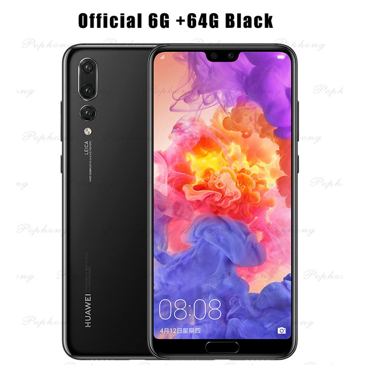 Refurbished Huawei P20 Pro 6GB +64G 128G 256G Smartphone 40MP 6.1 inch Screen SuperCharge NFC