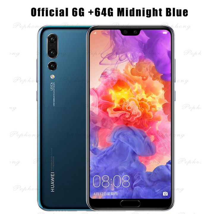 Refurbished Huawei P20 Pro 6GB +64G 128G 256G Smartphone 40MP 6.1 inch Screen SuperCharge NFC