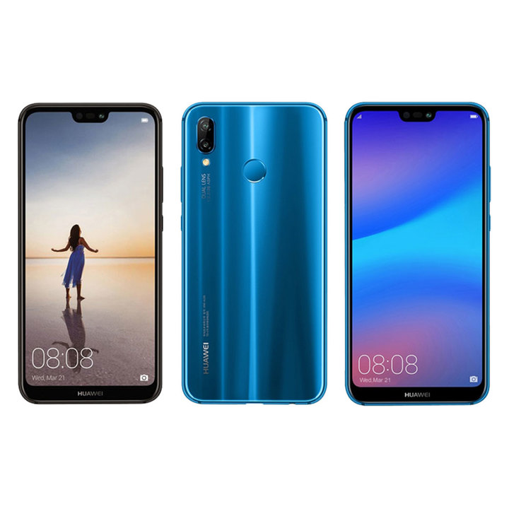 Refurbished Huawei Nova 3e 4GB+128GB 5.84" 3000mAh 24MP camera 2280*1080P Face ID Mobile Phone
