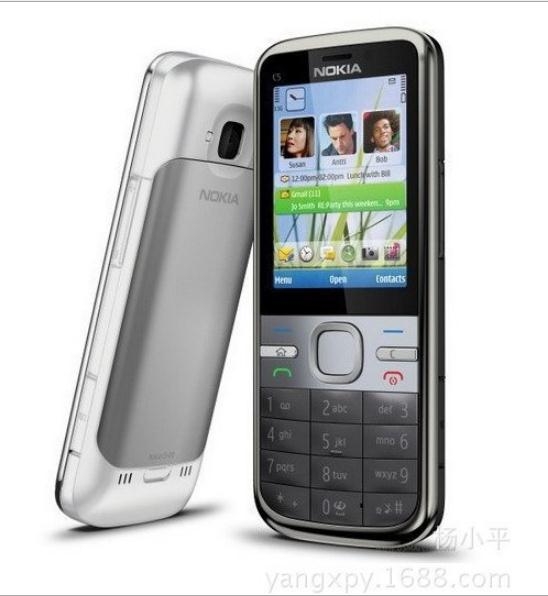 Refurbished phone Nokia C5 C5-00 Cell phones GSM 3G 3Mp Camera FM GPS Bluetooth