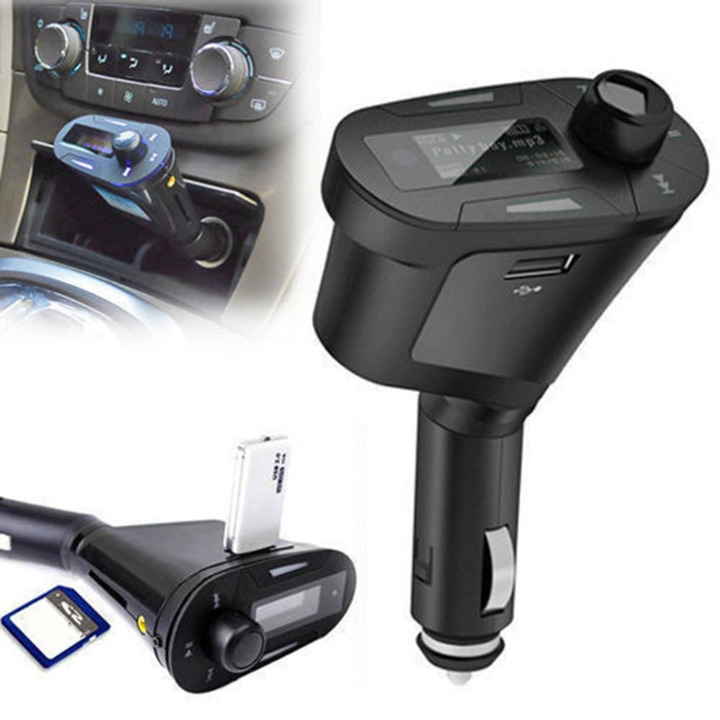 15" Car Kit MP3 Music Player Wireless FM Transmitter Radio Modulator With USB MMC Remote Control
