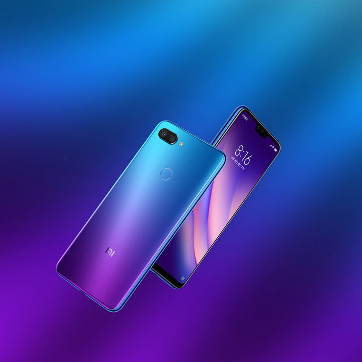 Refurbished Xiaomi Mi 8 Lite 4+64GB 6.26" 19:9 Notch Full Screen  24MP Front Camera Mi8 Smartphone