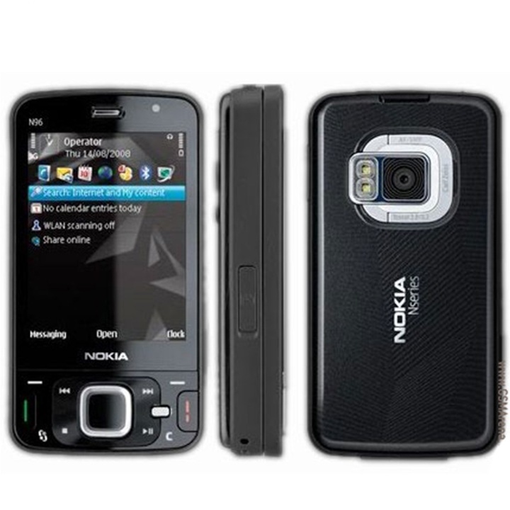 Refurbished phone Nokia N96 Wifi GPS Bluetooth 5MP Camera Phone Unlocked GSM WCDMA