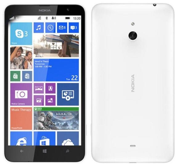 Refurbished smartphone Nokia Lumia 1320 Dual Core 1G RAM 8GB 5MP Camera 6.0 inches WIFI GPS 4G
