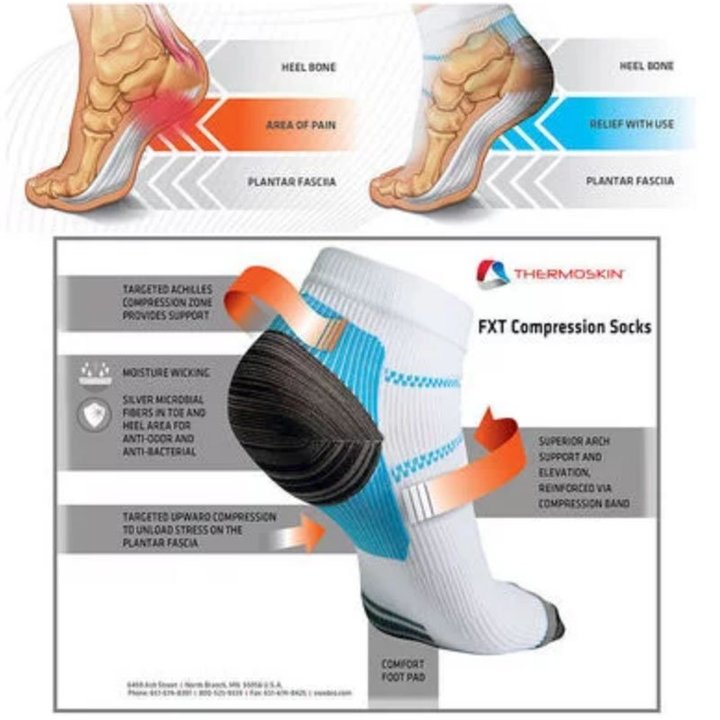 10Pairs Compression Socks Plantar Fasciitis Air Travel Foot Heel Pain Relief Socks