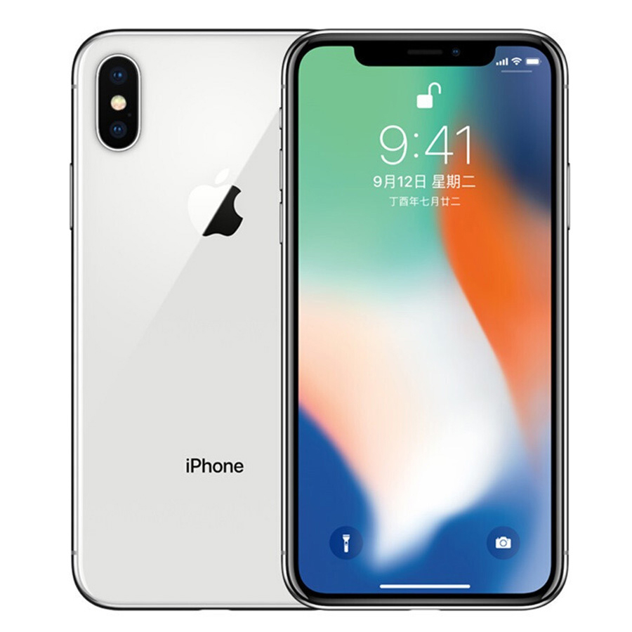 Refurbished iphone X  256GB 12MP 5.8 inch apple mobile with face id