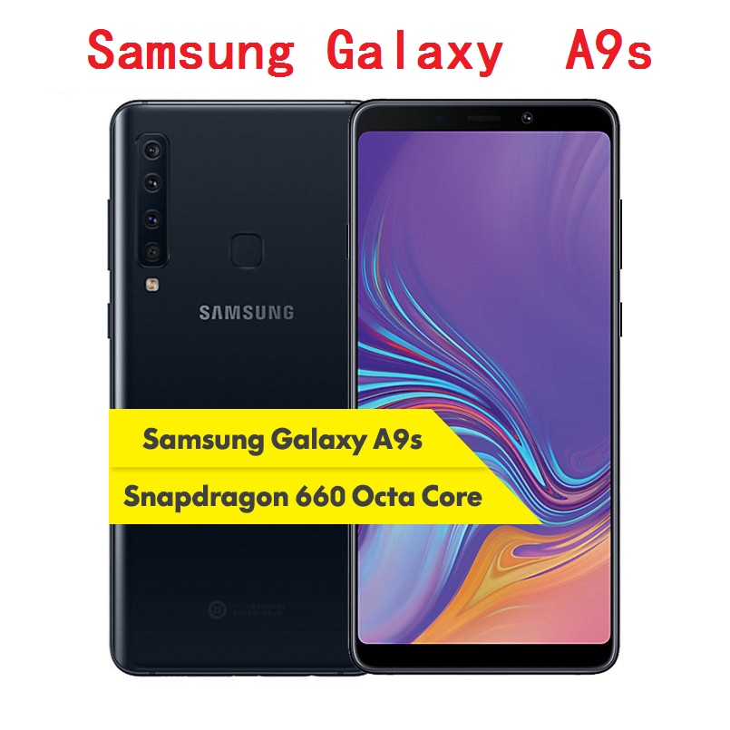 Refurbished Samsung Galaxy A9s 6.3"  Phone 6GB+128GB Four Rear Camera Android Fingerprint Phone