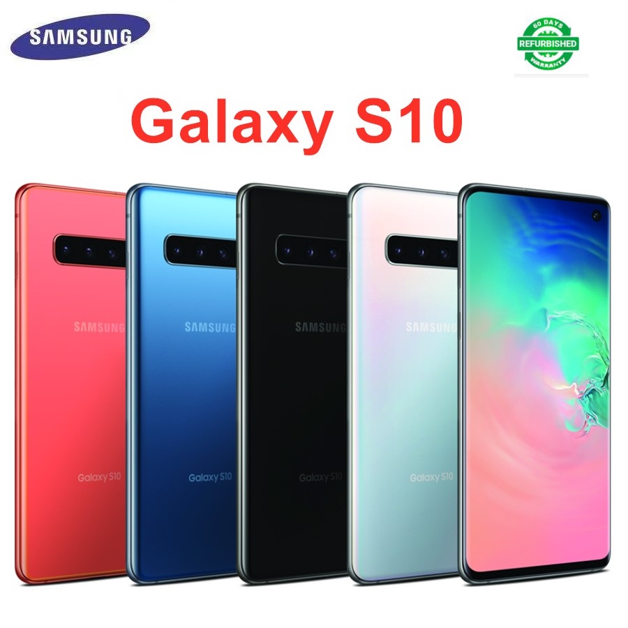 Refurbished Samsung Galaxy S10 6.1" 4G Phone 8GB RAM 128GB ROM  3 rear Camera 3400mAh NFC Phone