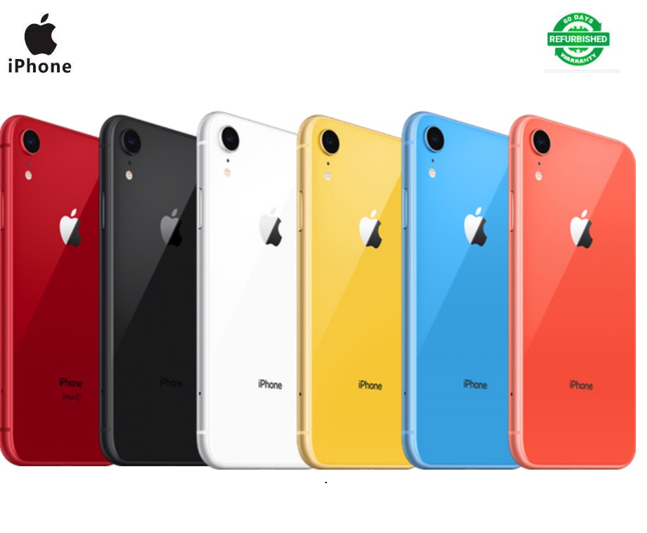 Refurbished iphone XR 64G/128G/256G dual sim 6.1 inch apple smartphone with Face recognition