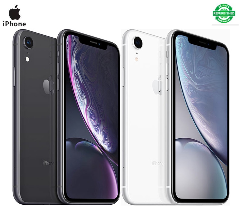Refurbished iphone XR 64G+3G dual sim 12MP 6.1 inch  with Face recognition  smartphone