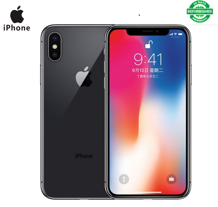 Refurbished phone iphone x 256GB+3GB 12MP+7MP 5.8 inch apple mobile with Face recognition