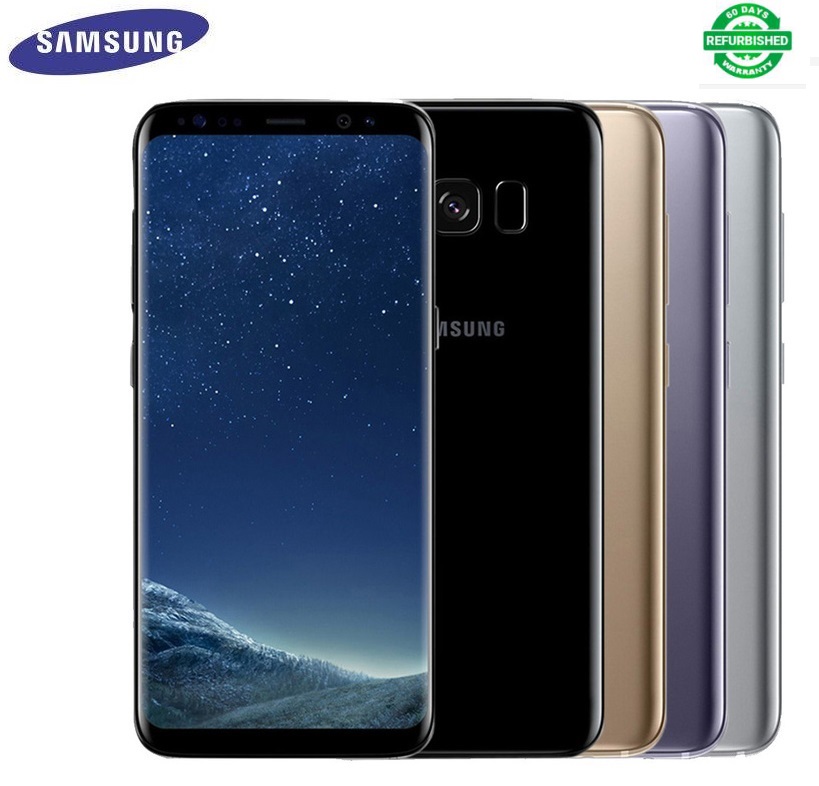 Refurbished Samsung Galaxy S8 64GB ROM+4GB RAM 5.8" 12MP+8MP smartphone with small black dot