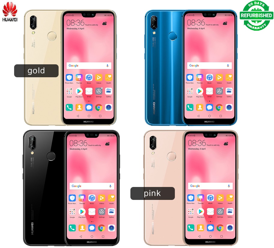 Refurbished Huawei P20 Lite Nova 3e 4GB+64G/128GB 5.84"  24MP camera 2280*1080P Face ID Mobile Phone