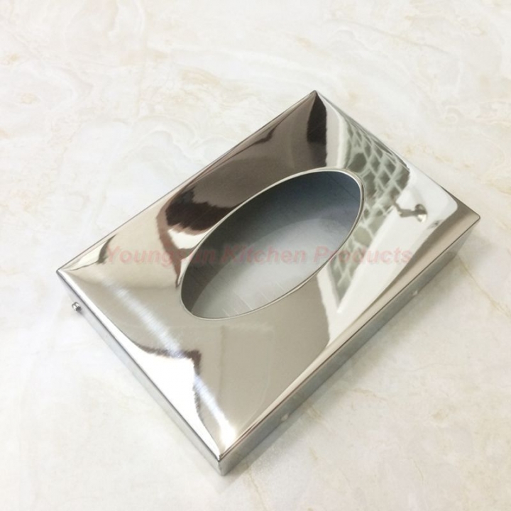 Good Quality Home Use and Hotel Small Size Stainless Steel Table Tissue Box Napkin Holder