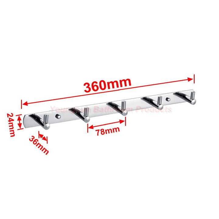 Strong and Durable Luxury Stainless Steel Bathroom and Bedroom Coat Hook Robe Hook Clothes Hook