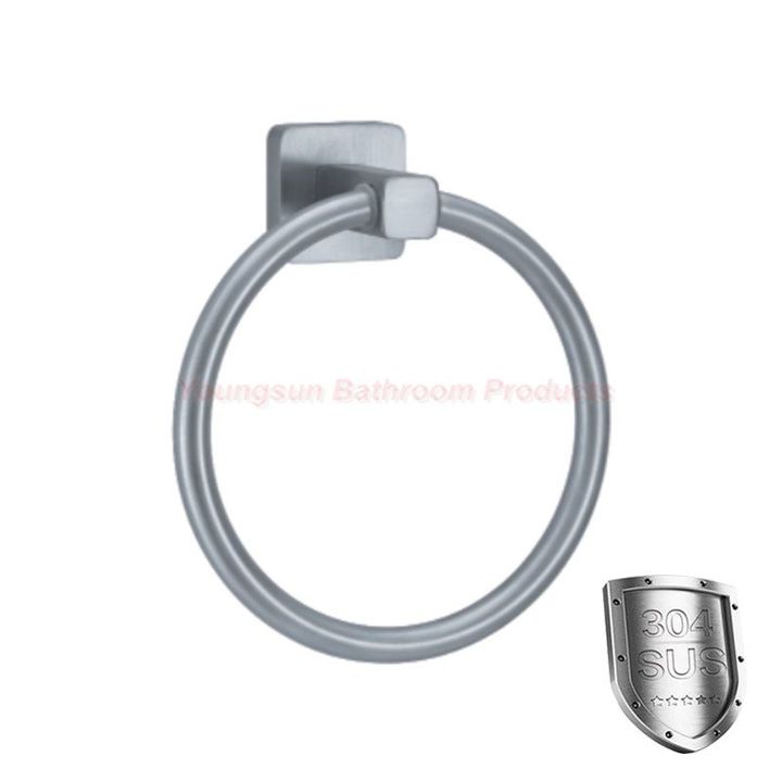 Luxury Bathroom Products 304 Stainless Steel Towel Ring Towel Hanger Towel Hook Towel Holder
