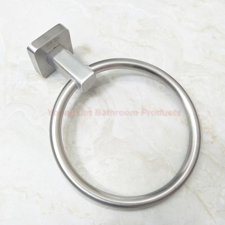 Luxury Bathroom Products 304 Stainless Steel Towel Ring Towel Hanger Towel Hook Towel Holder