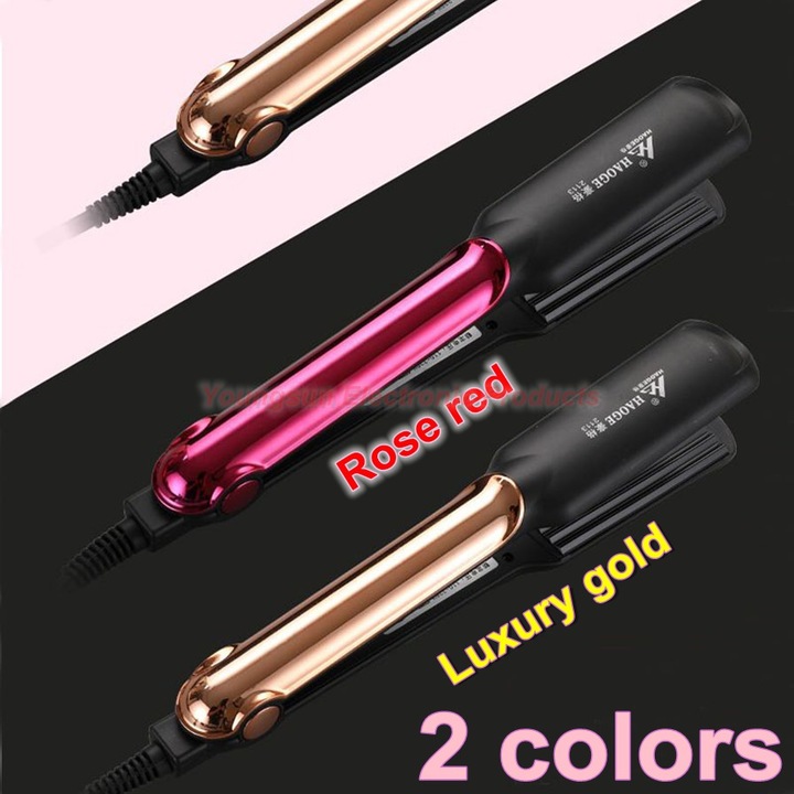Portable 4 Degrees Control Electric Hair Straightener Straight Hair Comb Brush Hair Straighten Iron