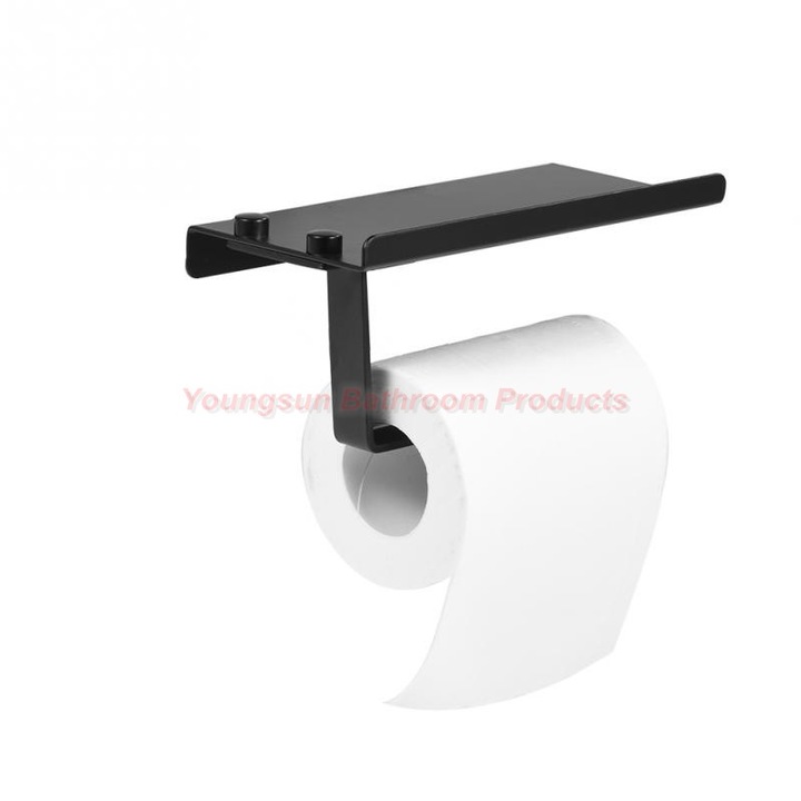 304 Stainless Steel Toilet Paper Dispenser SUS304 Toilet Paper Holder with Cell Phone Shelf