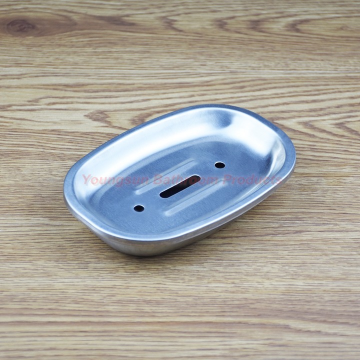 304 Stainless Steel Double Layers Fancy Soap Dish Soap Tray Soap Plate Soap Saucer Soap Basket