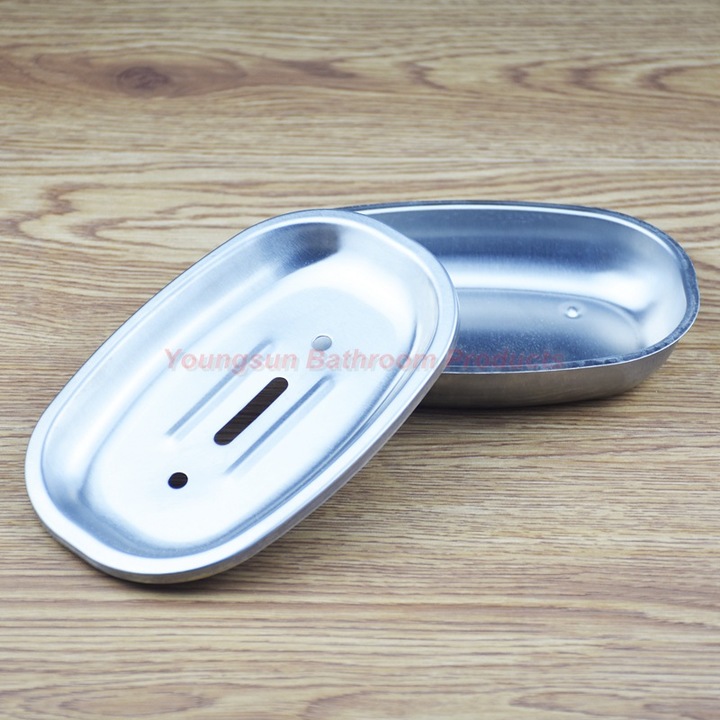 304 Stainless Steel Double Layers Fancy Soap Dish Soap Tray Soap Plate Soap Saucer Soap Basket