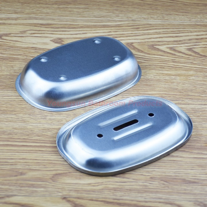 304 Stainless Steel Double Layers Fancy Soap Dish Soap Tray Soap Plate Soap Saucer Soap Basket