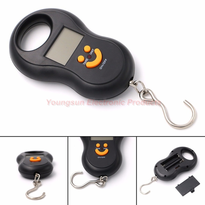Portable Hanging Scale 50Kg/10g Digital Scale LCD Pocket Weight Scale Electronic Luggage Scales
