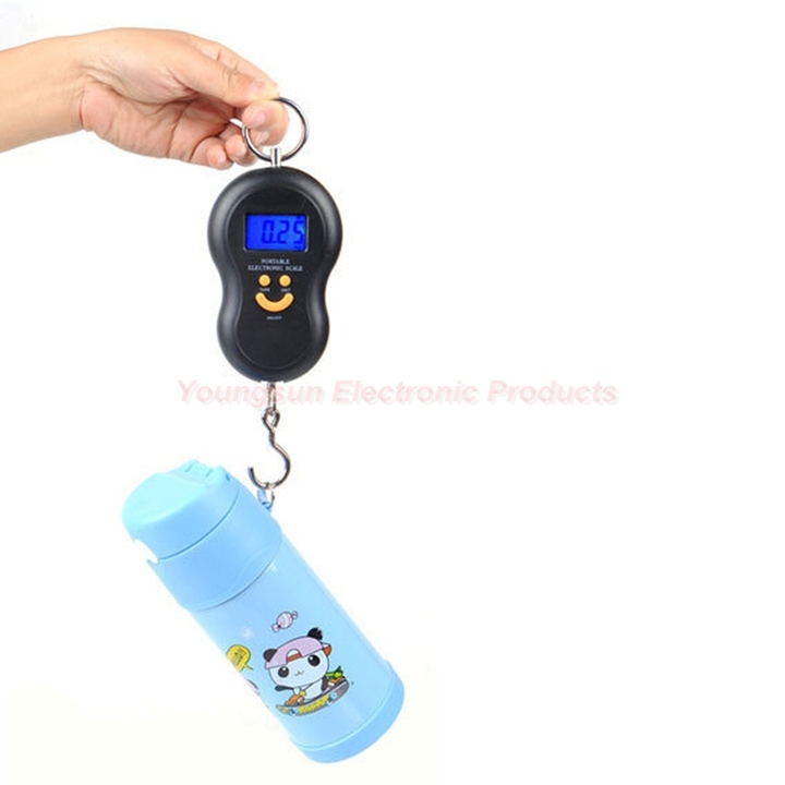 Portable Hanging Scale 50Kg/10g Digital Scale LCD Pocket Weight Scale Electronic Luggage Scales