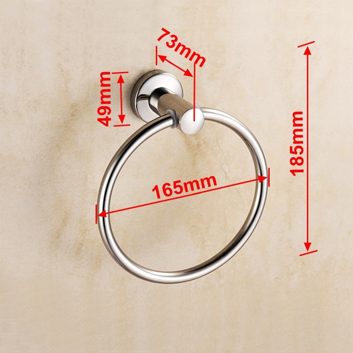 Luxury Bathroom Fittings 304 Stainless Steel Bath Towel Ring Towel Hanger Towel Bar Towel Shelf